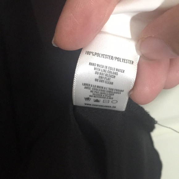 Women’s size Small from Costa Blanca mid length black dress, pleated in front - Picture 5 of 5